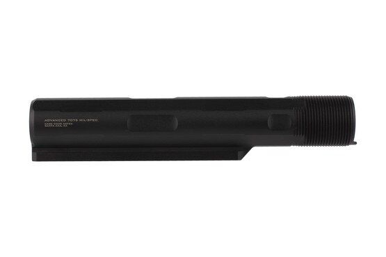 Strike Industries advanced buffer tube with black finish offers 7-positions for your favorite carbine stocks